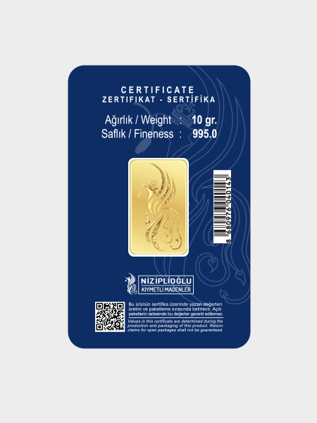 10 Gram Külçe Altın