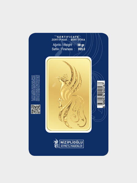 50 Gram Külçe Altın