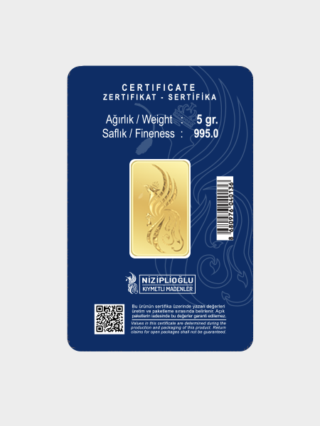 5 Gram Külçe Altın