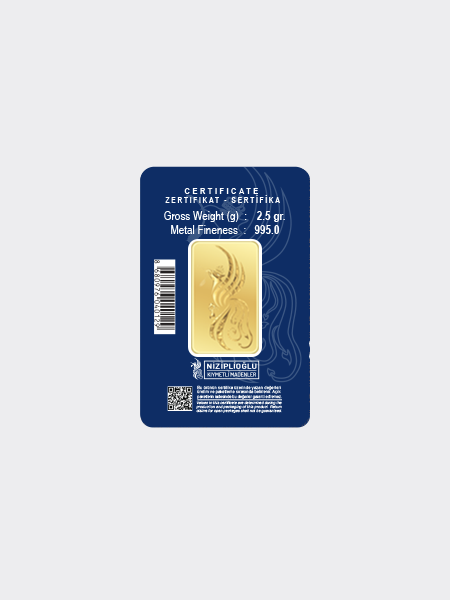 2.5 Gram Külçe Altın