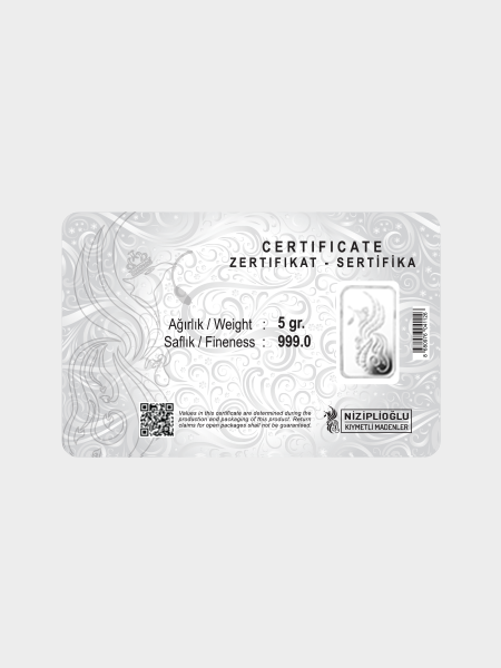 5 Gram Gülçe Gümüş