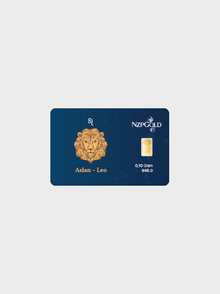 0.10 Gram Aslan Burcu Gram Altın