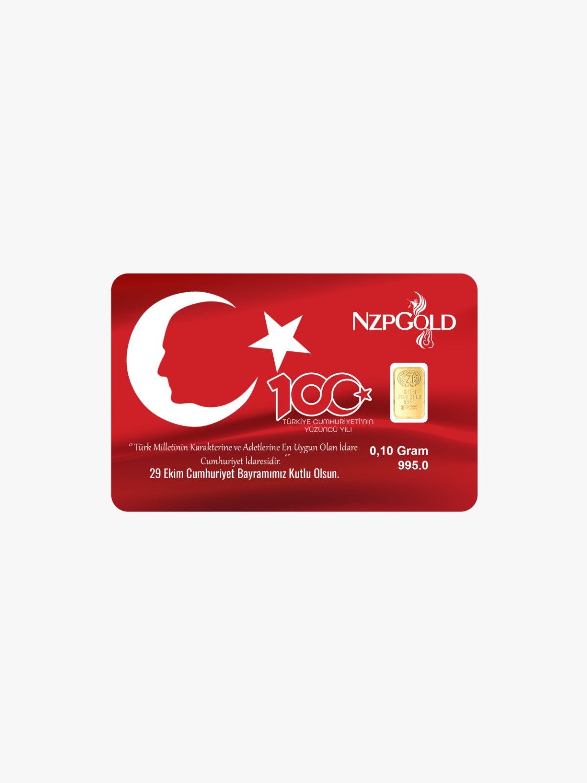 0.10 Gram Cumhuriyetin 100. Yıl Altını